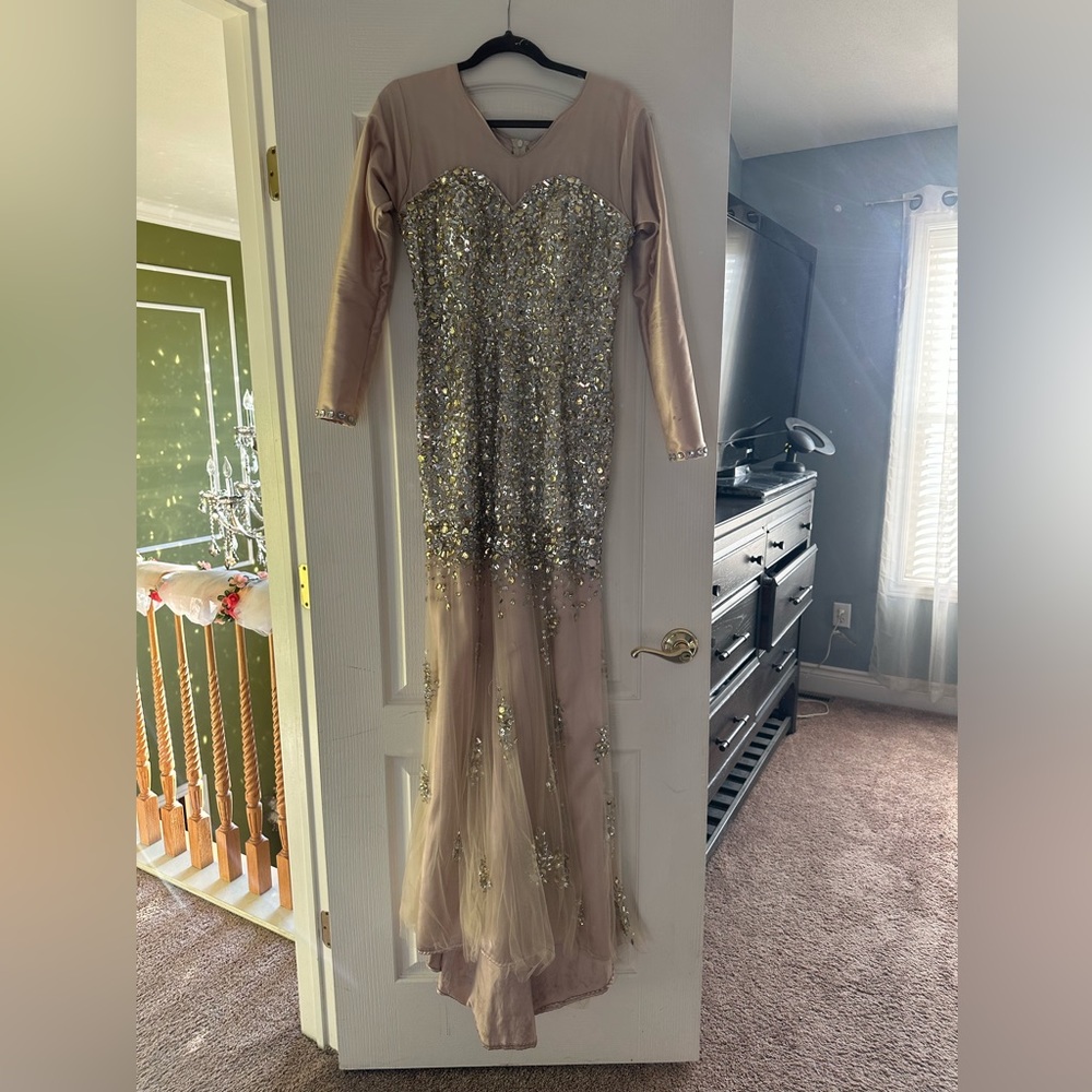 Gorgeous beaded evening gown